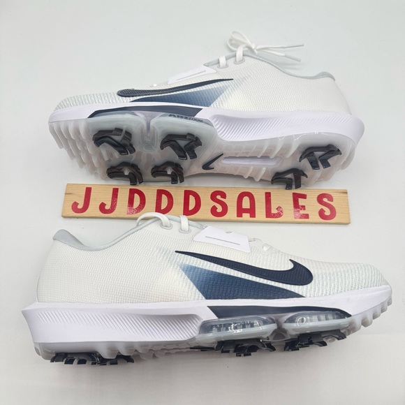 Nike Air Zoom Infinity Tour 2 Golf Cleats White Armory Navy HJ7573-106 Men 11.5 - Picture 7 of 11